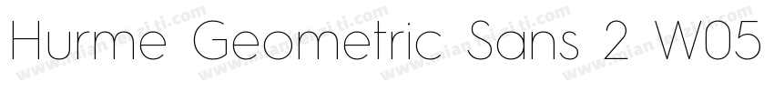 Hurme Geometric Sans 2 W05 Rg字体转换